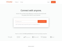 Desktop screenshot for hunter.io