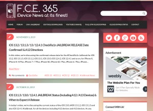 How fce365.info looks like on a tablet such as an iPad.