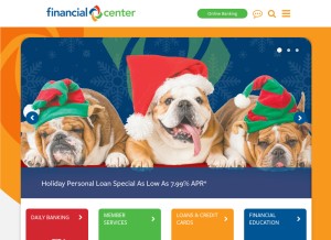 How fcfcu.com looks like on a tablet such as an iPad.