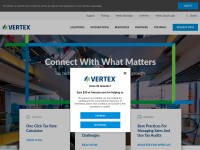 Desktop screenshot for vertexinc.com