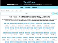 Desktop screenshot for textface.us