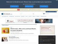 Desktop screenshot for dividend.com