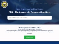 Desktop screenshot for westvirginialicenseplate.com