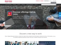 Desktop screenshot for ricoh.com