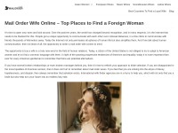 Desktop screenshot for mailorderwife.org