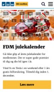 How fdm.dk looks like on a mobile device such as an iPhone.
