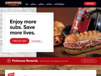 Desktop screenshot for firehousesubs.com