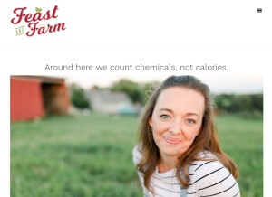 How feastandfarm.com looks like on a tablet such as an iPad.