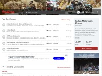 Desktop screenshot for indianmotorcycles.net