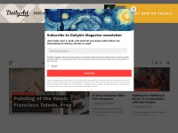 Desktop screenshot for dailyartmagazine.com