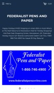 How federalistpens.com looks like on a mobile device such as an iPhone.