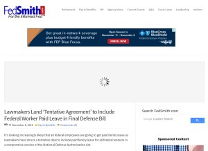How fedsmith.com looks like on a tablet such as an iPad.