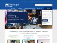 Desktop screenshot for heritagebanknw.com