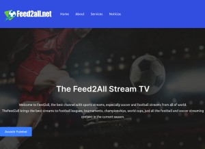 How feed2all.net looks like on a tablet such as an iPad.