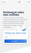 How feedbackcompany.nl looks like on a mobile device such as an iPhone.