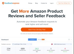 How feedbackexpress.com looks like on a tablet such as an iPad.