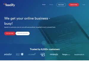How feedify.net looks like on a tablet such as an iPad.
