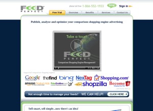 How feedperfect.com looks like on a tablet such as an iPad.