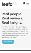 How feefo.com looks like on a mobile device such as an iPhone.