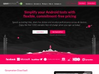 Desktop screenshot for genymotion.com