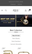 How fehujewel.com looks like on a mobile device such as an iPhone.