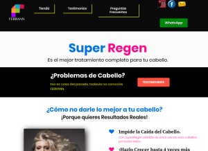 How ferrann.com looks like on a tablet such as an iPad.