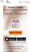 How fertilityfriend.com looks like on a mobile device such as an iPhone.