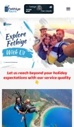 How fethiyetours.com looks like on a mobile device such as an iPhone.