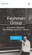 How feynman.net looks like on a mobile device such as an iPhone.