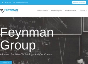 How feynman.net looks like on a tablet such as an iPad.