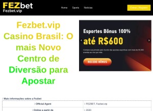 How fezbet.vip looks like on a tablet such as an iPad.