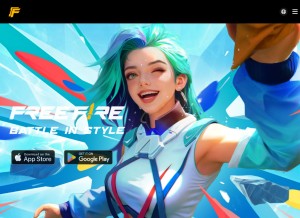 How ff.garena.com looks like on a tablet such as an iPad.