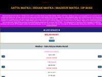 Desktop screenshot for sattamarketkalyan.com