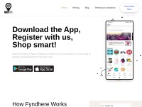 Desktop screenshot for fyndhere.com