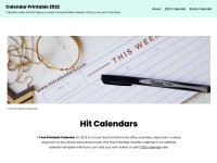 Desktop screenshot for hitcalendars.com