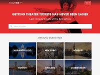 Desktop screenshot for todaytix.com