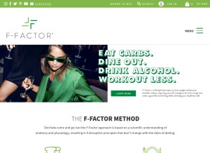 How ffactor.com looks like on a tablet such as an iPad.