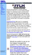 How fflm.com looks like on a mobile device such as an iPhone.
