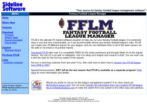 How fflm.com looks like on a tablet such as an iPad.