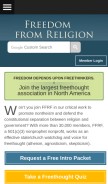 How ffrf.org looks like on a mobile device such as an iPhone.