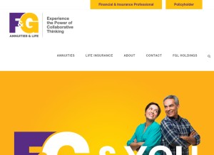 How fglife.com looks like on a tablet such as an iPad.