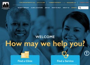 How fhcsd.org looks like on a tablet such as an iPad.