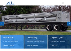 How fibatech.com looks like on a tablet such as an iPad.