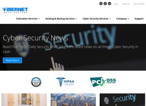How fiber.net looks like on a tablet such as an iPad.