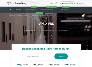 How fibuhosting.com looks like on a tablet such as an iPad.