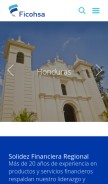 How ficohsa.com looks like on a mobile device such as an iPhone.