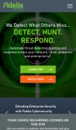 How fidelissecurity.com looks like on a mobile device such as an iPhone.