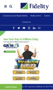 How fidelitybank.ng looks like on a mobile device such as an iPhone.