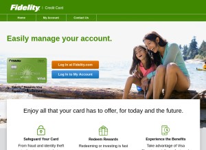 How fidelityrewards.com looks like on a tablet such as an iPad.