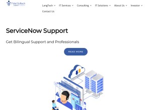 How fidelsoftech.com looks like on a tablet such as an iPad.
